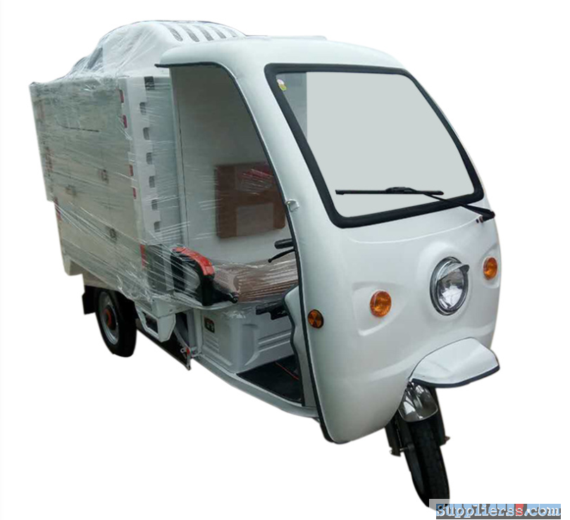 Hot selling frozen cabin three wheel motorcycle /ice cream delivery refrigerator tricycle 