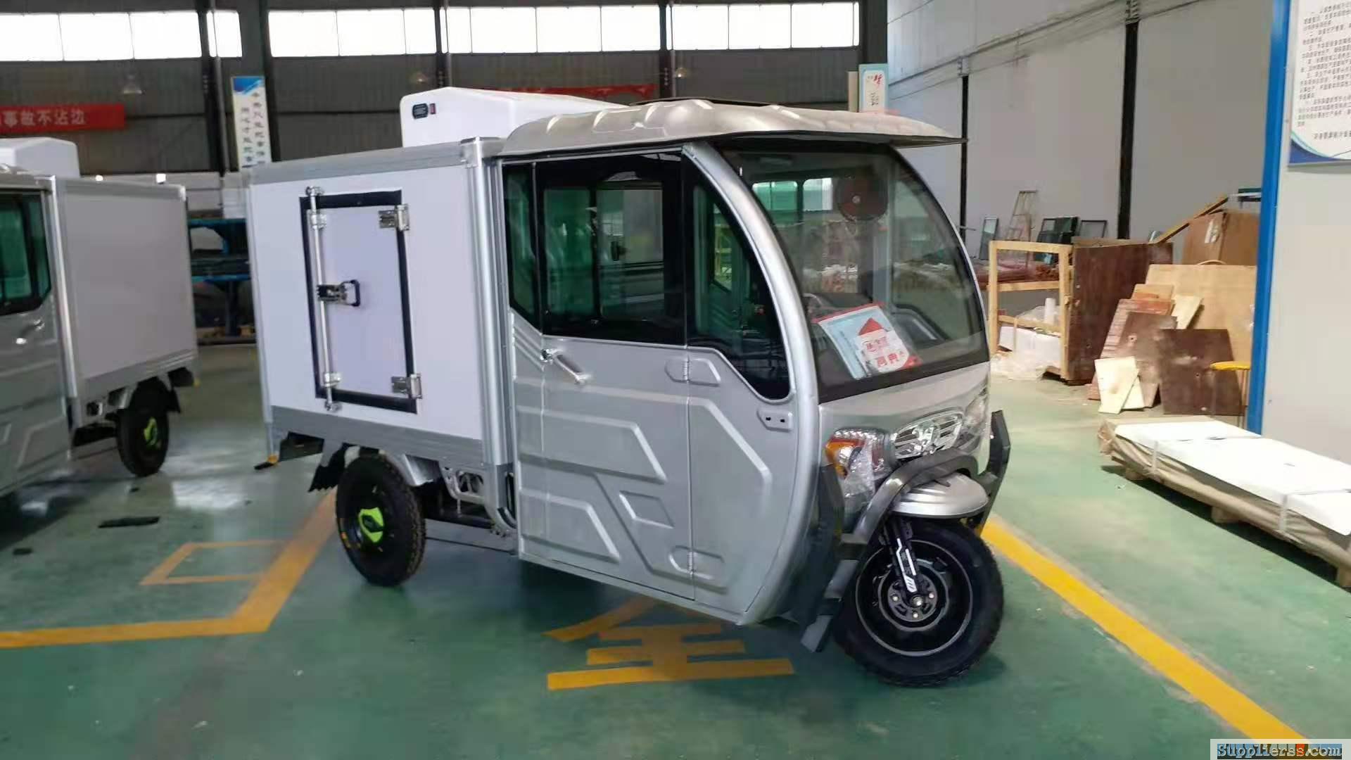 China cream container mini van refrigeration cargo van electric tricycle54