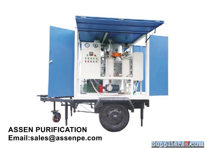 Trailer Mobile Insulating Oil Regeneration Plant, Transformer Oil Dehydration Machine