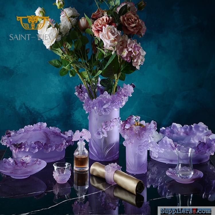 SAINT-VIEW Crystal Art 2021 New Nordic Style Orhcid Flower Wedding Party Decor Centerpiece