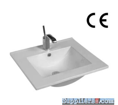 sanitary ware ceramic rectangle shape bathroom basin