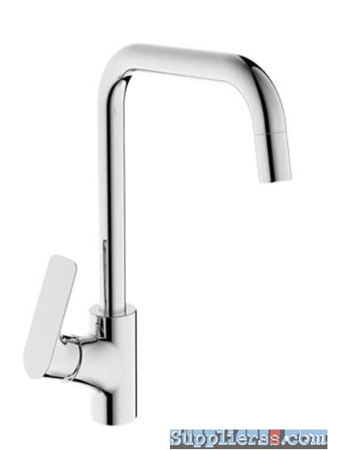 brass faucet single lever hot/cold water deck-mounted kitchen mixer