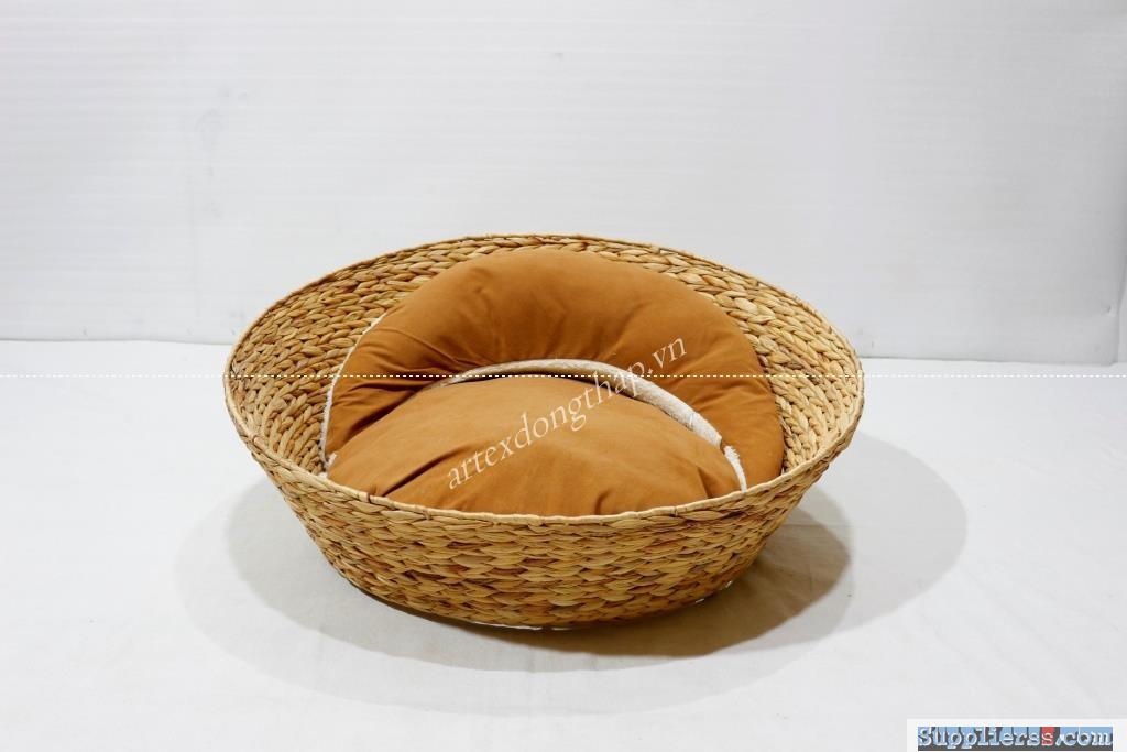 Best Selling Water Hyacinth PET Basket, PET Bed, Cat Bed, Dog Bed - SD1611A-L-3NA