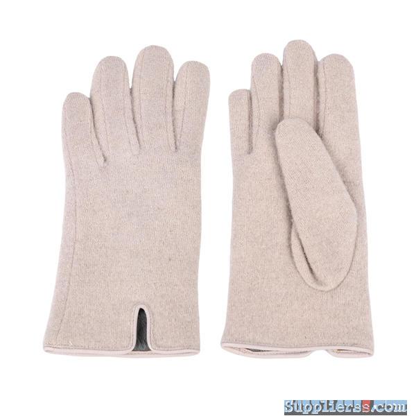 Fashion & warm cut&sewn women's knit gloves