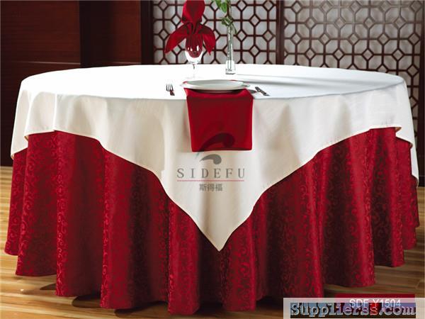 High Quality Luxury Hotel Wedding Table Linen, Wedding Hotel Textile Banquet Linen Tablecl
