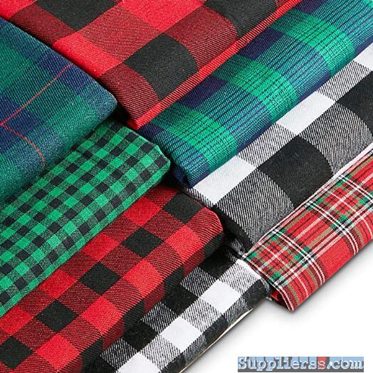 sell polyester plaid fabric