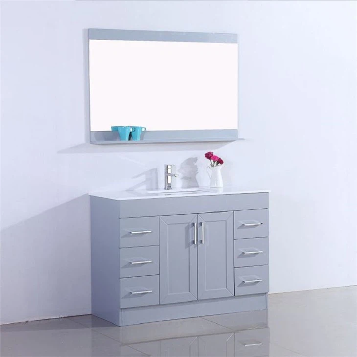 Floor Standing Bathroom Cabinet with Painting80