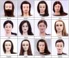 100 natural real hair hairdressing training heads cosmetology state board head of training