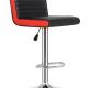 Black And Red Leather Bar Chair