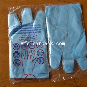 Color Plastic Pe Gloves