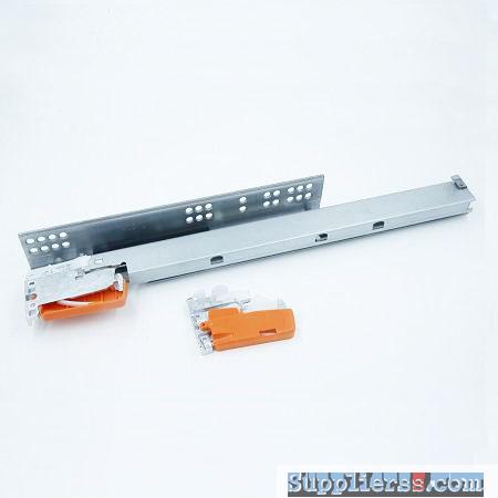 Three fold concealed drawer slide with alloy clip, China supplier