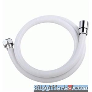 White PVC Shower Hose Replacement 1.25M/1.5M Long 1/2