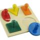 Kids Educational Toys Beech Wooden Geometric Puzzle Board