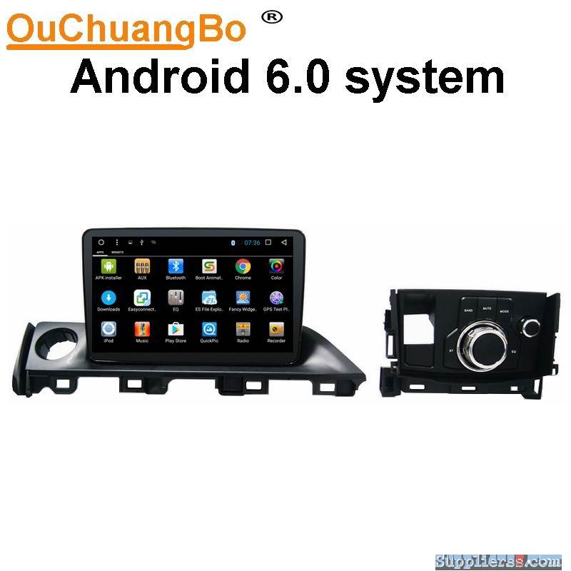 Ouchuangbo car radio gps dvd for Mazda 6 2016 2017 support 3G WIFI android 6.0