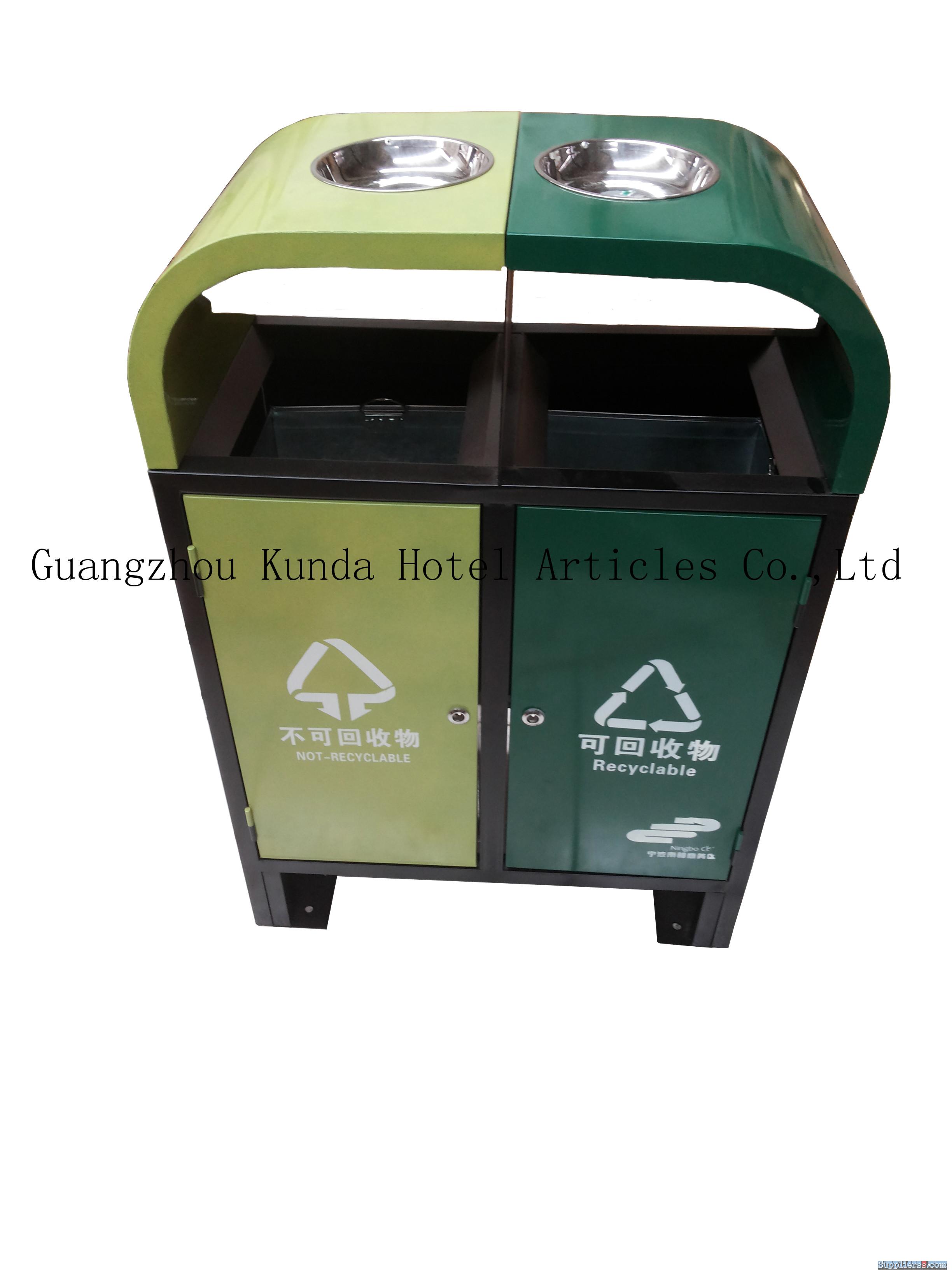 OUTDOOR TWO CLASSIFIED LARGE CAPACITY, STREET CONTAINER,WASTE BIN GPX-209A