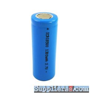 Rechargeable Cylinder Li-ion Battery Cell 18500 3.6V 1300mAh