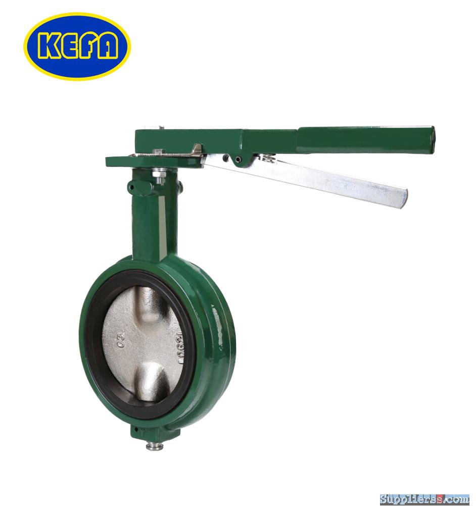 Wafer Type Pinless Backed Seat Butterfly Valve