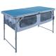 Foldable table with shelf SST-3P