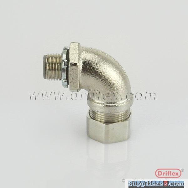 HOT SELLING Nickel Plated Brass 90d Angle Liquid-tight Conduit Fittings