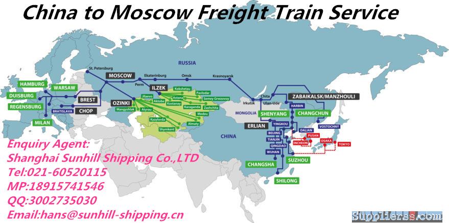 shanghai to Tashkent Rail Freight Container Shipping