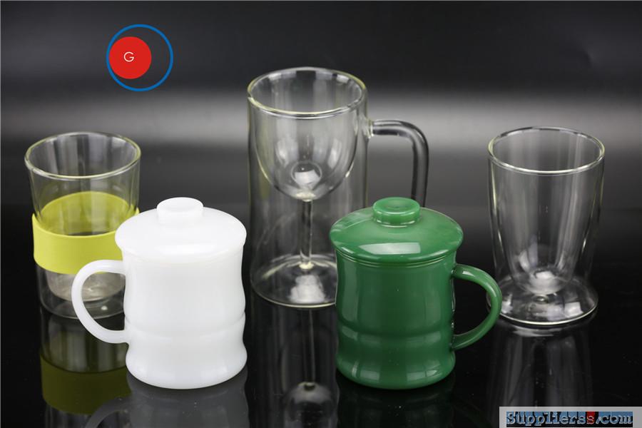 Mug and Teacup of Various Glass Types