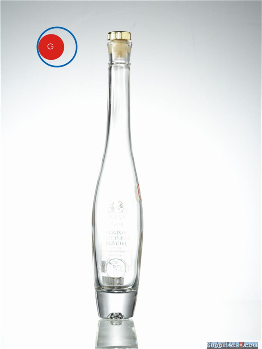 Sloping Shoulder Olive Oil Glass Bottle