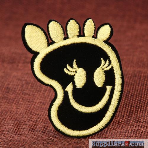 Smiling Foot Custom Patches