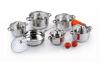 12 Pieces Stainless Steel Pots and Pans Set