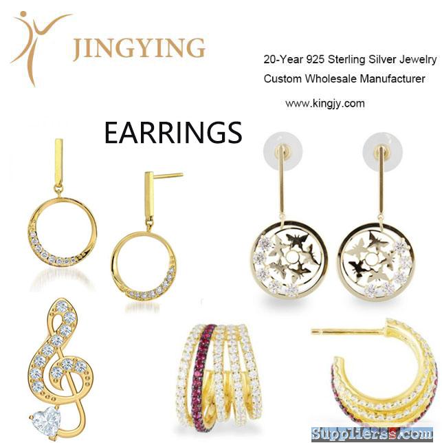 925 sterling silver earrings fine jewelry wholesale manufacturer