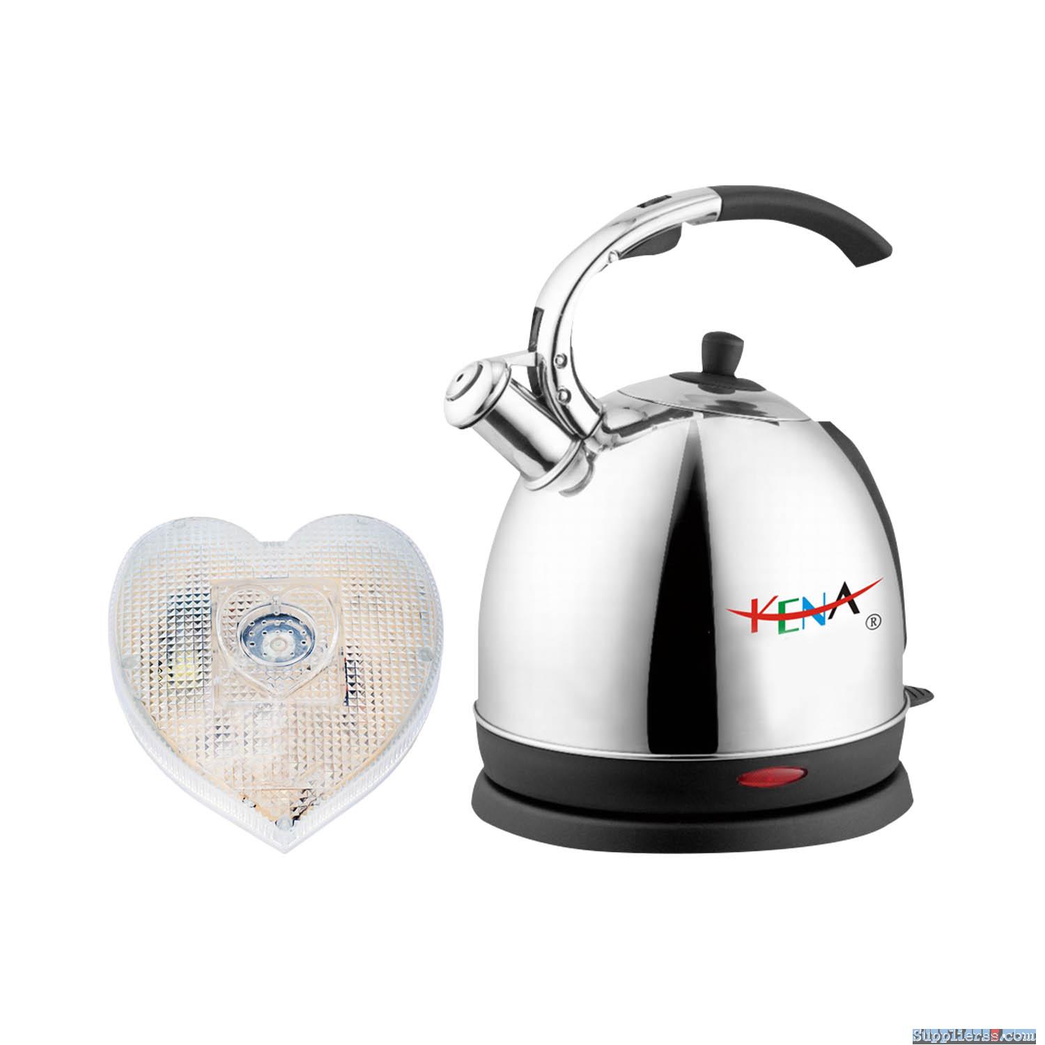 Stainless Steel Manufacturer Electric Kettle with Voice and LED Flash Prompt 4L Household 