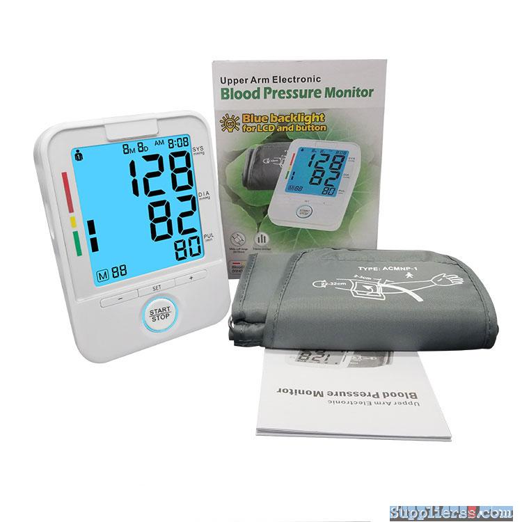 Backlight Sphygmomanometer Digital Blood Pressure Monitor