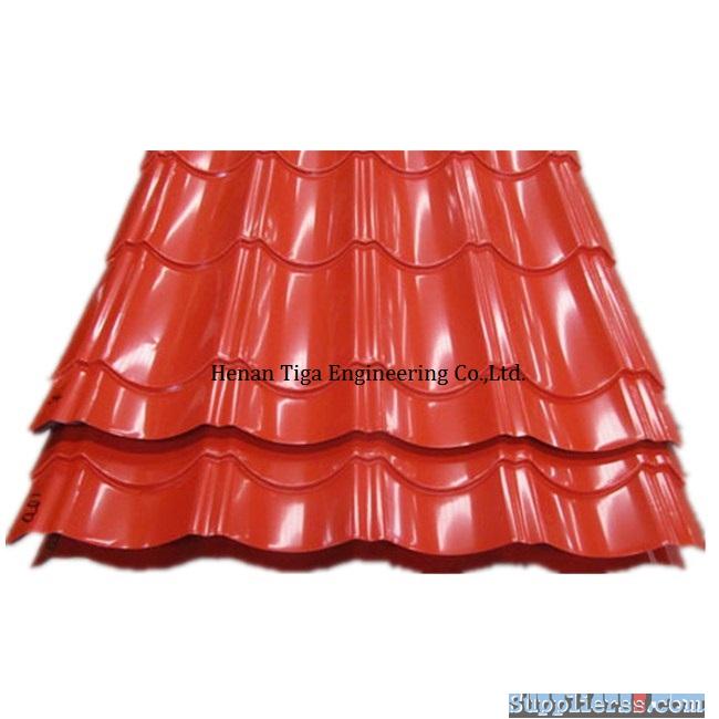 glazed PPGI iron roof sheet prepainted glazed iron roof sheet