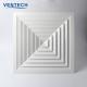 Air Outlet 4 Way Diffuser Square Ceiling Air Ventilation Diffusers