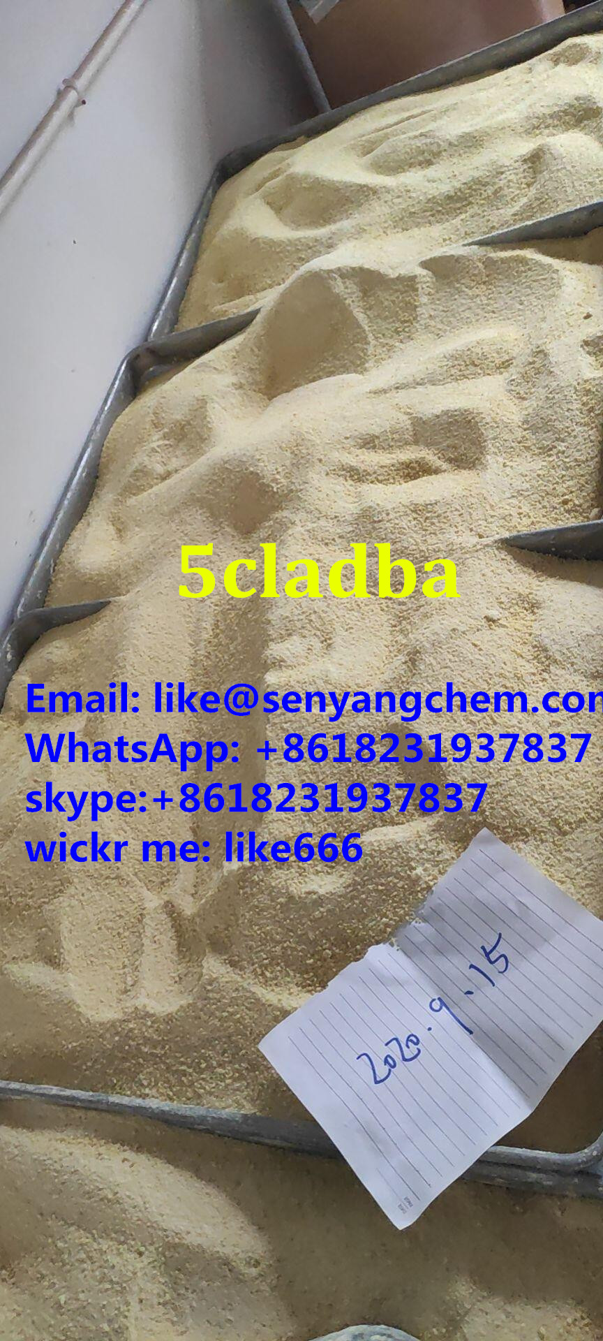 5cladba 5cl-adba yellow powder Email: like@senyangchem.com WhatsApp: +8618231937837