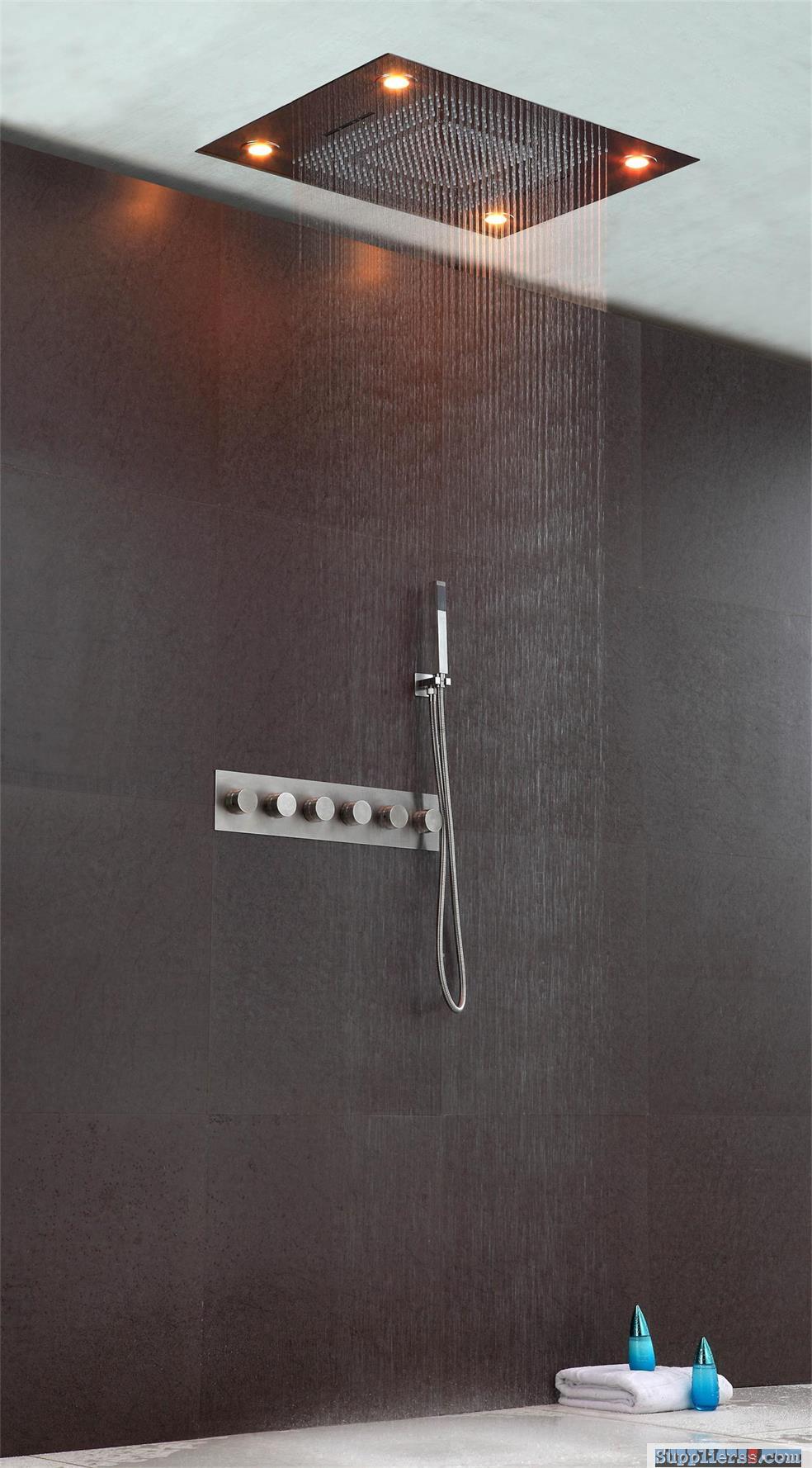 big size shower head set concealed ceiling mounted bathroom accessories