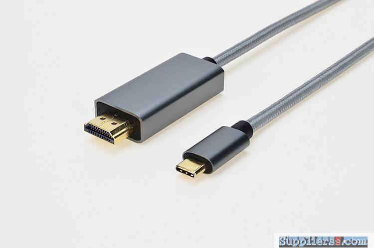 USB C to HDMI Male to Male Adapters 4K 6 Feet Aluminum Braid