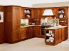 Solid Wood Stained Kitchen Cabinets1