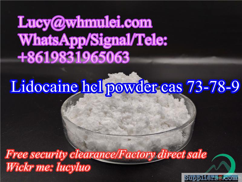 Lidocaine hcl powder cas 73-78-9 lidocaine hcl for pain relief safe pass customs to Canada