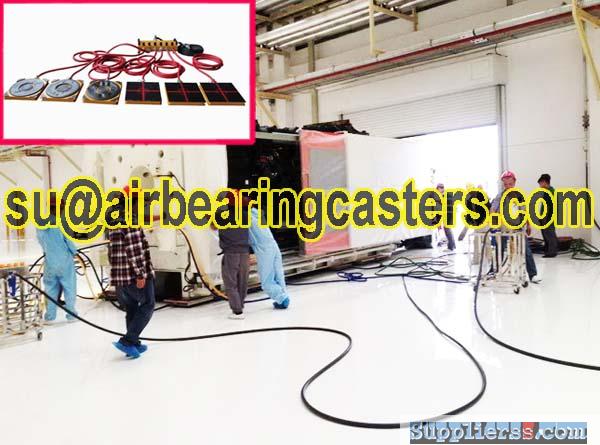 Air bearing casters easy to operate and more safety