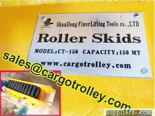 load moving roller skates works for machinery movement