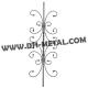 Interior ornamental steel spindle element