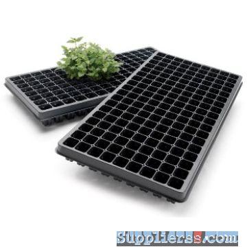 Black PS Nursery Plant Trays Plastic Seedling Tray Wholesaler