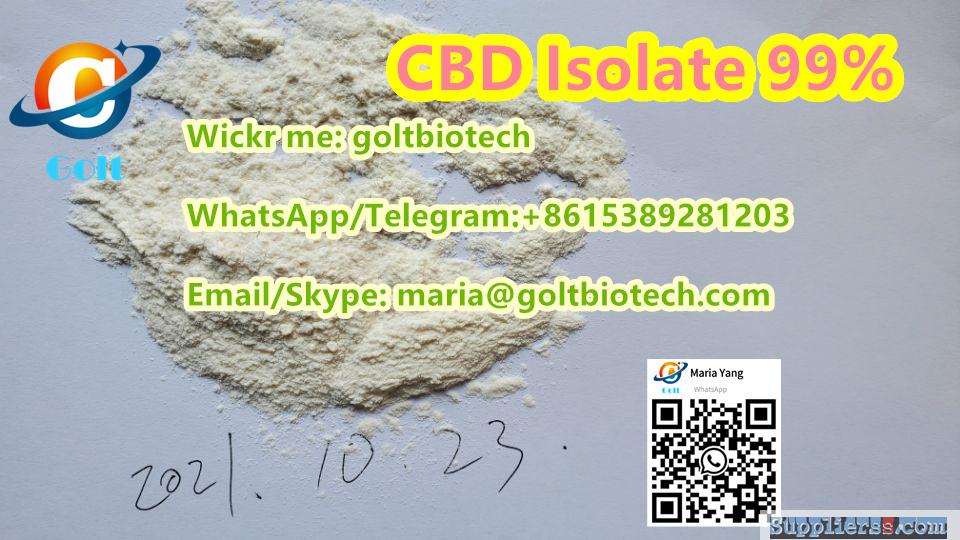 Free customs clearance Cannabidiol CBD isolate 99% powder suppliers Wickr: goltbiotech
