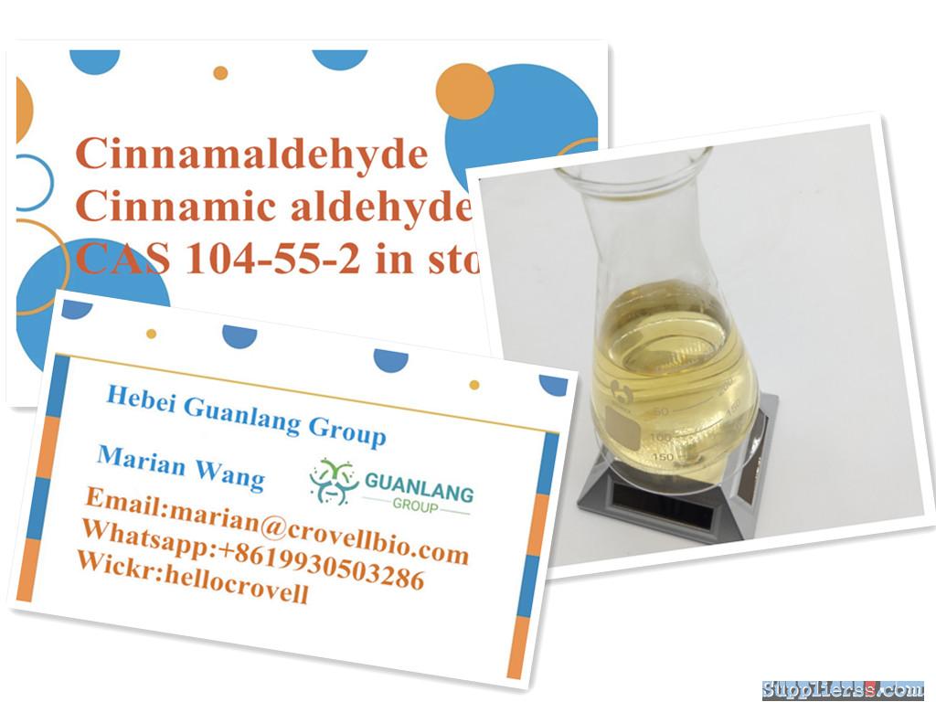 Cinnamic aldehyde CAS 104-55-2 with factory price marian@crovellbio.com Whatsapp+861993050