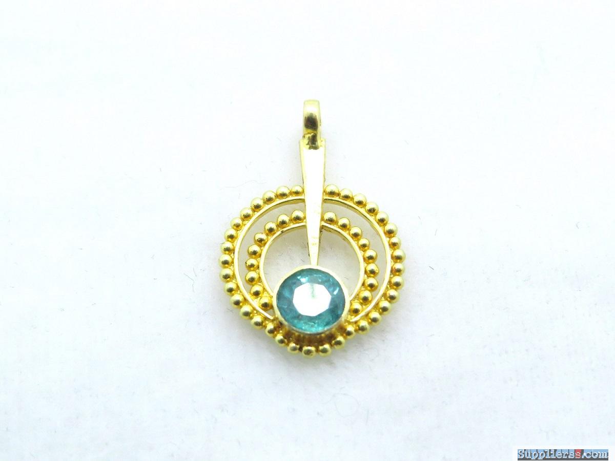 Handmade gorgeous 18k solid gold charm