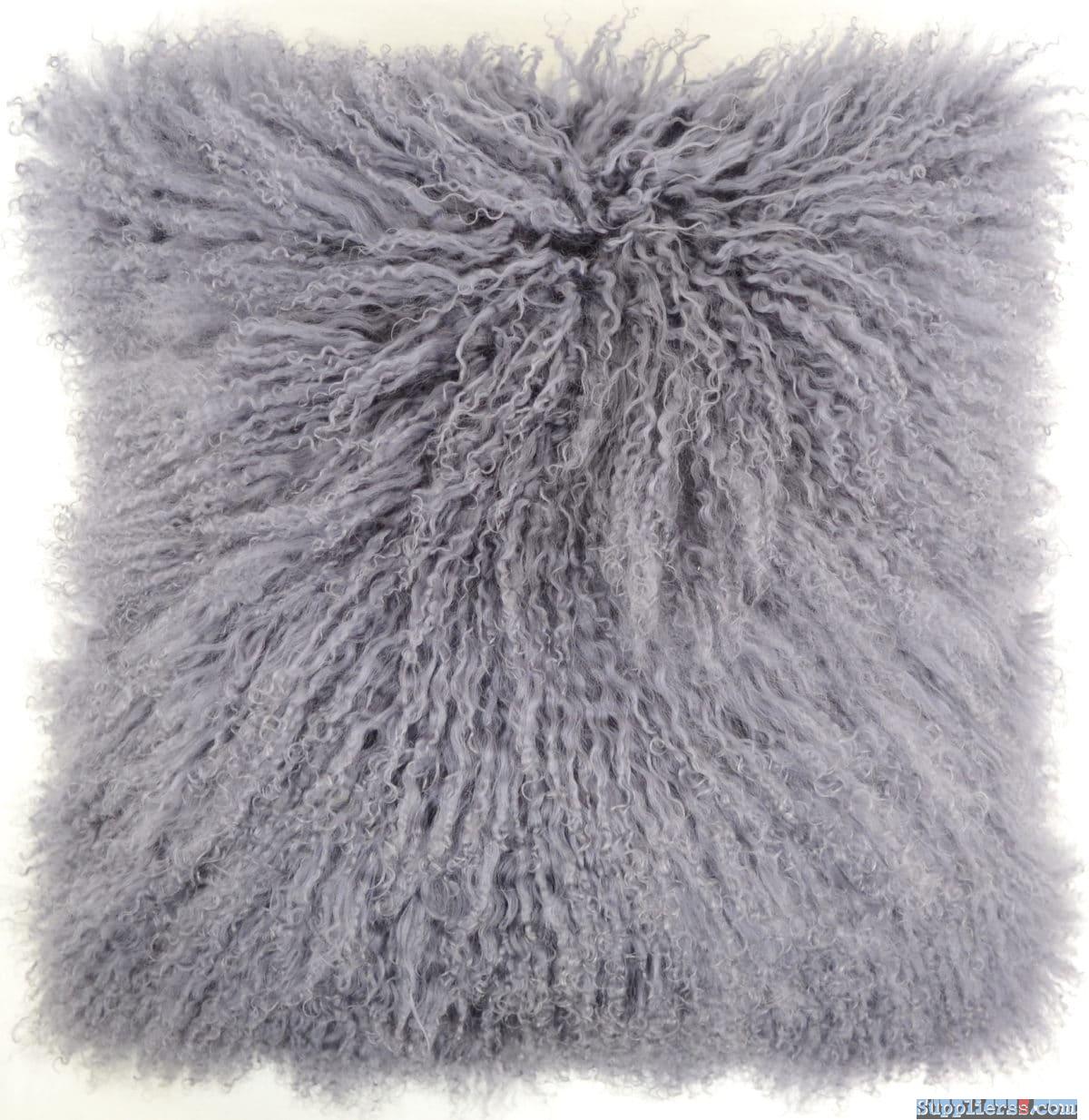 Mongolian lamb fur curly pillows cushions /Tibet lamb fur curly cushions pillows