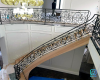 Luxury wrought iron stair balustrade