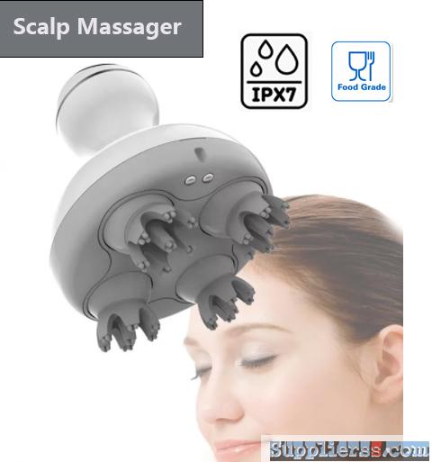 Portable 4 Heads Vibration Head Scalp Massager
